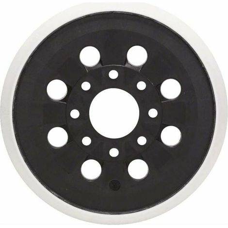 Set of 2 patins of ponceuse 125 mm 8 holes for extraction dust Compatible Bosch GEX 125-1 AE, PEX 220 A, PEX 220 AE (1/3)