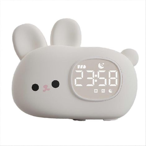 Réveil lumineux LED avec animaux de dessin animé, commande tactile, veilleuse apaisante pour l'apprentissage du sommeil (1/5)