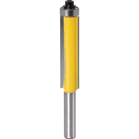 Milling Cutter for Router, Trimmer and Router Bit Woodworking Cutter Extra-Long Trimming Cutter Straight Bit-76.2mm, with 8mm Handle (8mmx1/2 Inchx50mm) (1/5)