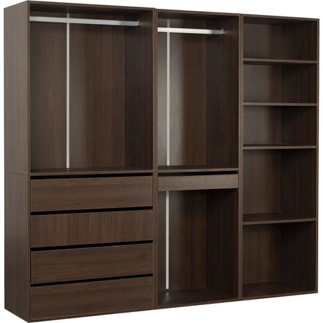 Modulares Ankleideset "Opéra" - 3 Elemente - Braun