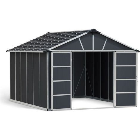 Canopia Yukon Casetta Da Giardino in Policarbonato 395X332X252 cm Grigio (1/5)