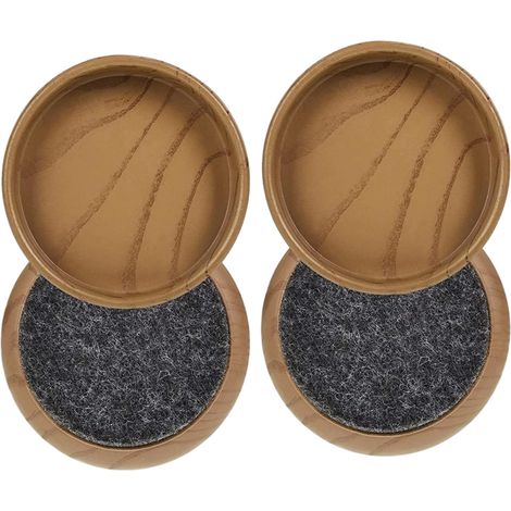 Cupules Pour Pieds De Chaise - Protection Sol Bois Et Surfaces Lisses - Base Caoutchouc Antidérapante - Lot De 4 (1/5)