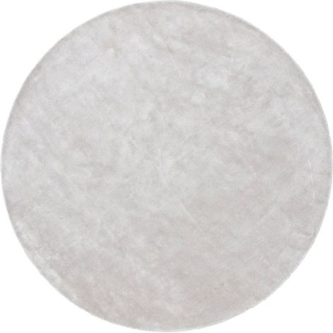 Tapis Déco Rond "Indra" 200cm Argent (1/5)