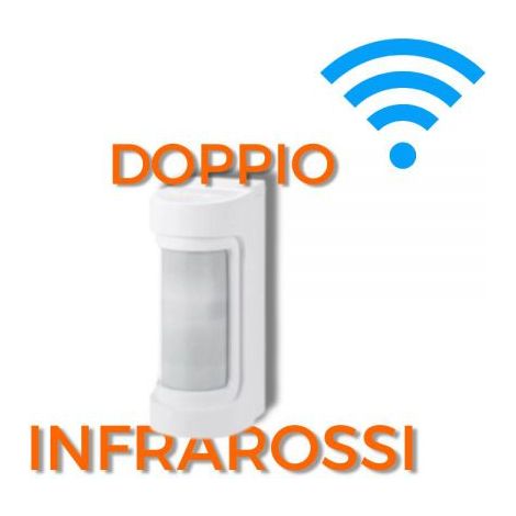 Optex sensore esterno wireless doppio PIR 12m 90° - VXS-RAM (W)