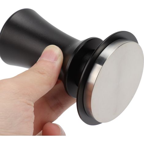Caffettiera a pressa francese per caffè macinato, martello in acciaio inox, pressione costante per accessori, nera, 51 mm