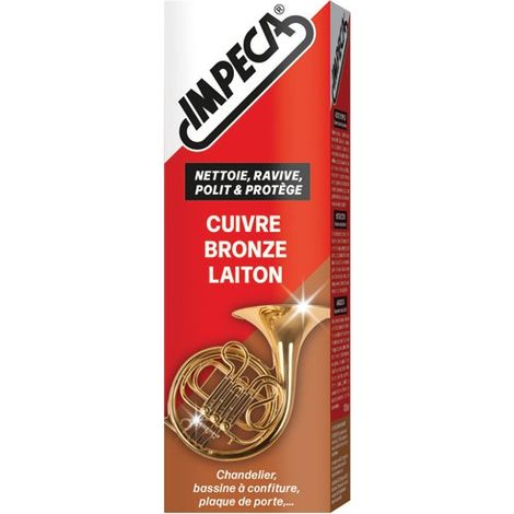 Nettoyant protecteur pour cuivre, laiton et bronze – Élimine rouille et oxydation – Protège contre humidité et corrosion – 100 ml – Impeca