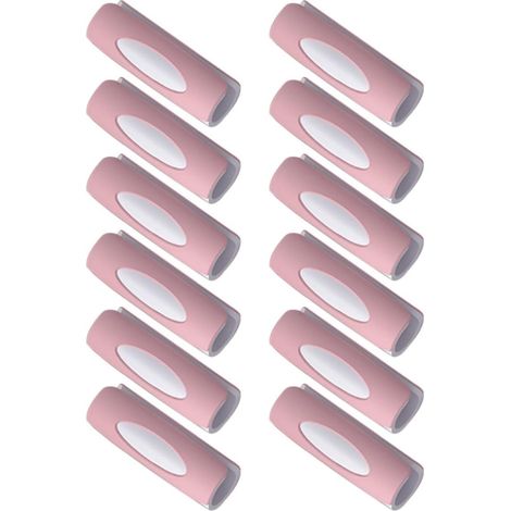 clips 12 de fixation pour panneaux revêtement au tissu d'art avec grandes élastiques et un design (1/5)