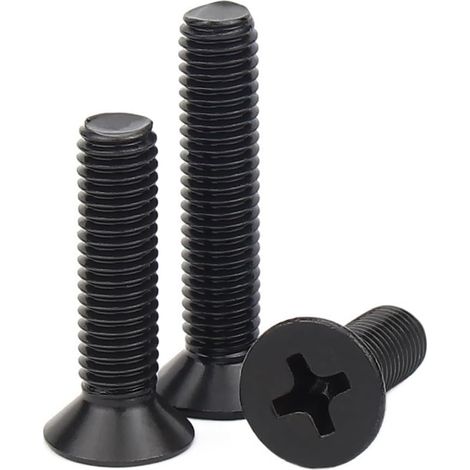 100/50 pièces M2.5 M3.0 Longueur 3-40 mm petite vis cruciforme noire (3 (100