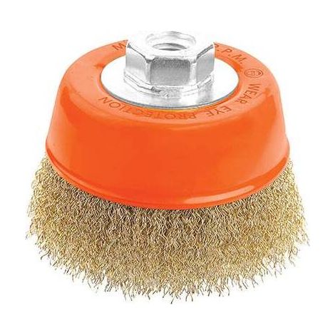 2,0 x SPAZZOLA ACCIAIO A TAZZA + FILETTO 7700 WOKIN