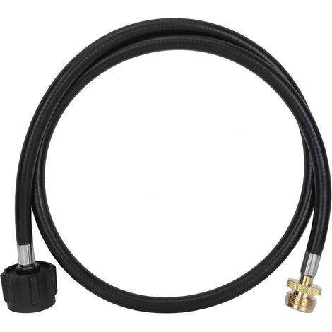 Tuyau de 1,2 m pour gaz propane, adaptateur et convertisseur pour réchaud de camping et barbecue. (1/5)