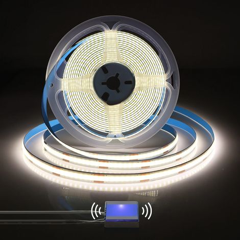 (Lumière naturelle, 1 m) Bande lumineuse LED COB tactile finition miroir USB – barre lumineuse LED photosensible réglable (1/5)