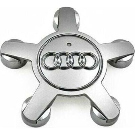 Jeu De 4 Caches-Moyeux 4f0601165 N Roue Emblème, Pour Enjoliveurs De 135 Mm Pour Audi (argent) (1/4)