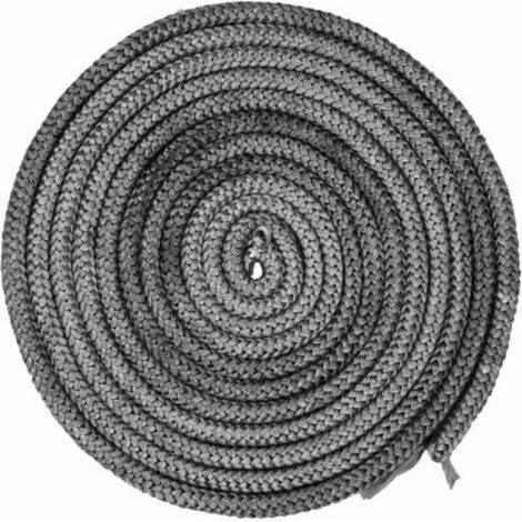 Joint de porte et fenêtre，4 M Joint Ø 10 mm Cordon d'étanchéité pour Poêle, Joint Fibre de Verre Ficelle Joint de Porte Four, Joint de Cheminée Insert Poêle, Résistant à 550° C