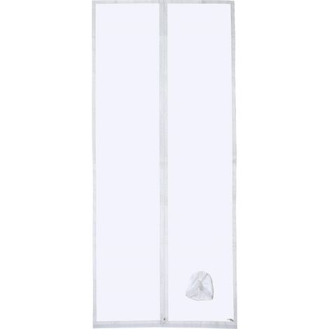 Joint de porte pour climatiseurs mobiles avec rallonge de tuyau cousue pour une performance de refroidissement optimale, une consommation d'énergie réduite, avec fermeture Éclair, 100x210cm (1/5)