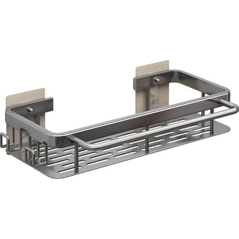 Étagère de rangement pour évier en acier inoxydable, porte-éponge mural, panier de rangement pour ustensiles de cuisine et salle de bain... (1/5)