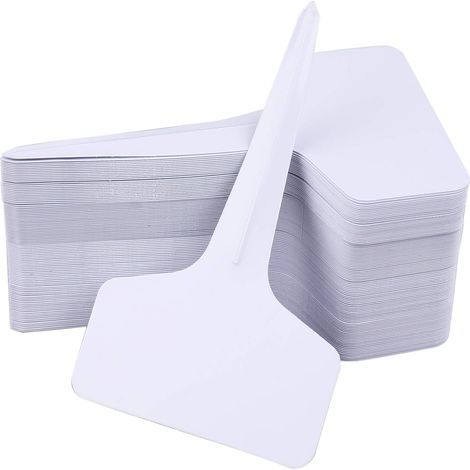 Lot de 500 Etiquettes en plastique pour plantes, 6 x 10 cm etiquette plante,blanc (1/5)