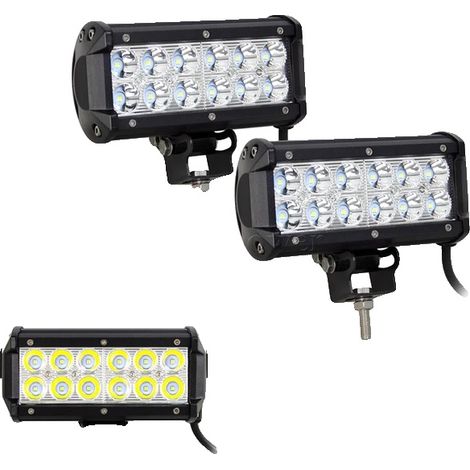 Barre lumineuse LED étanche, ajustement universel, spot de 6,5 pouces, paquet de 2 (1/2)