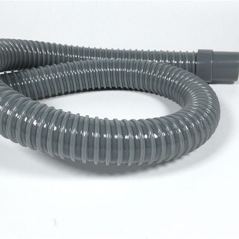 Flexibler Ablaufschlauch 90° - 45 x 32 mm zum Anschluss der Wasserhahnarmatur - Aus recycelbarem Recycling-Kunststoff - Grau - Crezuo