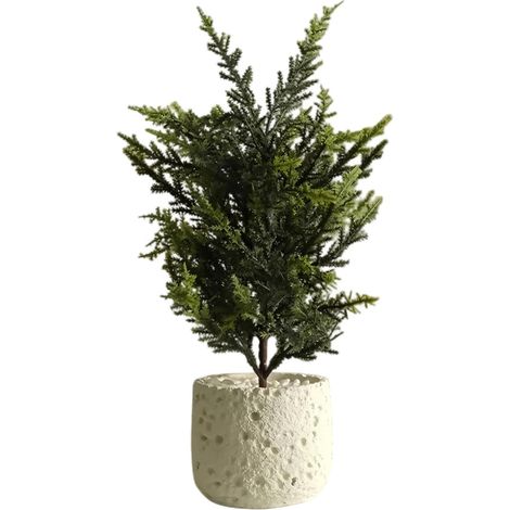 Plantes artificielles en pot – Plantes décoratives réalistes de 32 cm de haut pour la maison et le bureau  Incl. pot en céramique avec pierres décoratives  Plante d'intérieur facile à (1/5)