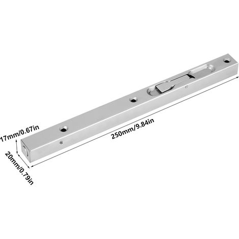 Verrou de sécurité encastré en acier inoxydable 304 pour porte de garage (1/5)