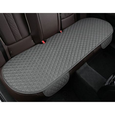 Coprisedile auto, sedile posteriore, in lino traspirante, beige, 134 x 50 cm (1/5)