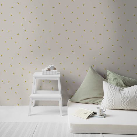 Papier peint intissé Lemon 1005 x 52cm Blanc cassé (1/5)