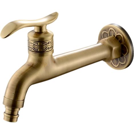 Robinet en laiton antique avec poignée à levier, laiton aspect antique(G1/2).. (1/5)