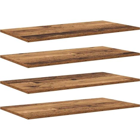 Maison Exclusive - Regalbrett 4 pcs Braun 80 x 40 x 1,5 cm Holzwe