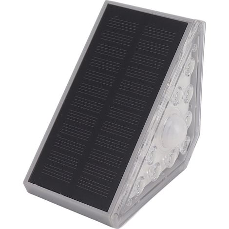 Solarbetriebene Treppenleuchten-Sets mit 9 LEDs, IP68, wasserdicht, induktionsgesteuert, für Garten, Terrasse, Gartenwege und Balkone (1/5)