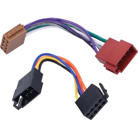 Faisceau de câblage ISO pour autoradio, adaptateur de prise et câble pour lecteur CD stéréo, compatible avec cabriolet/fourgonnette européenne. (1/5)