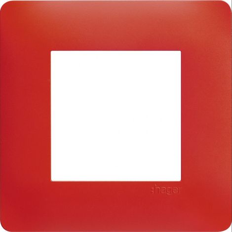 essensya Plaque 1 poste Rouge émail (WE471)