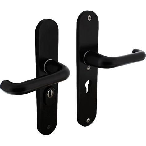 Quincaillerie de porte dérobée Aurano Protection anti-traction du noyau PC 55mm aluminium noir - 0023.379729 (1/2)