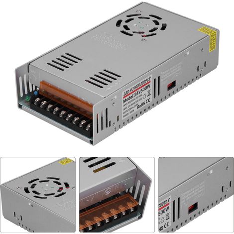 Alimentation à découpage 500W 24V 20.9A pour automates industriels, armoires électriques et contrôle de processus