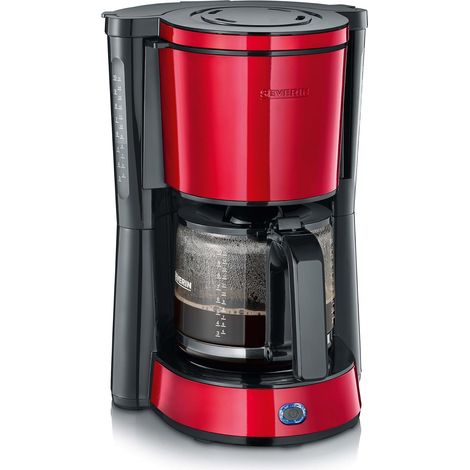 Cafetière Filtre "Type", 1 000W, 1,4L, Juqu'à 10 tasses, Porte-filtre amovible, Système anti-goutte, Noir/Rouge, KA 4817 (1/5)