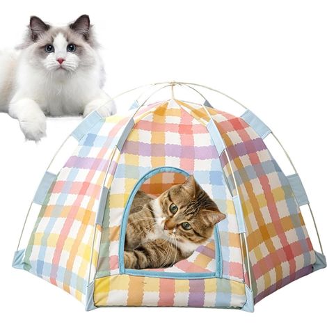 Tente De Chat Tuyau-Nid Portatif Animal De Compagnie Tente portable pour chat Adapté À L'Intérieur Comme L'Extérieur Jardin Patio Camping Balcon Salon Et (1/5)