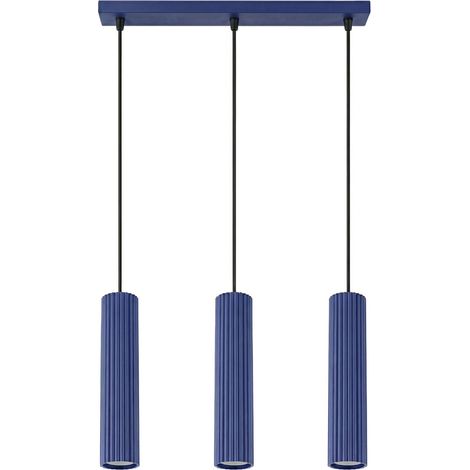 Pendelleuchten Karbon ultramarin 3xGU10 45cm Sollux (1/5)