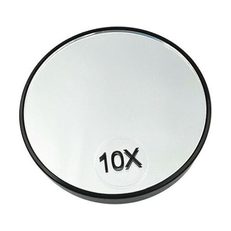 Choyclit – Miroir grossissant 10x rond avec ventouses – Verre DFP sans distorsion – Taille 87x10 mm pour maquillage et rasage (1/5)