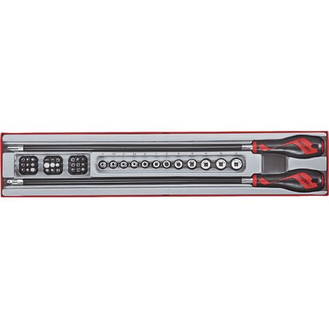 Set de tournevis, porte-embouts flexibles, douilles et embouts 1/4'' Teng Tools TTXMD41N