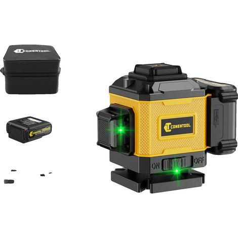 Niveau Laser, 16 Lignes, Ligne Croisée à 360°, 8 Ligne 1 Batterie (1/2)