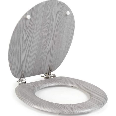 Asiento de inodoro de madera Beldray LA00000074GRYPEU7 (1/3)