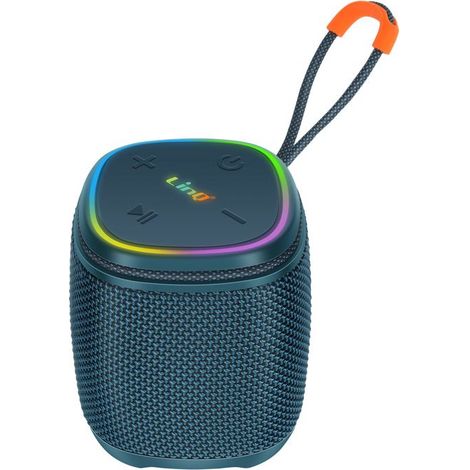 Mini Enceinte Bluetooth - LINQ - Étanche IPX6 - 5W - Autonomie 5h - Éclairage LED Multicolore (1/5)