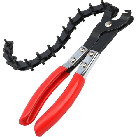 Pince coupante à chaîne pour tuyaux d'échappement, capacité de 16 à 75 mm, outil de coupe de tuyaux en acier au carbone pour la réparation de tubes d'échappement automobiles, PVC et cuivre. (1/5)