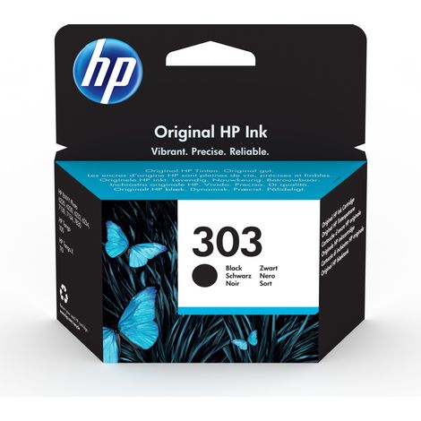 HP 303 Black Original Ink Cartridge Druckerpatrone 1 Stück(e) Standardertrag