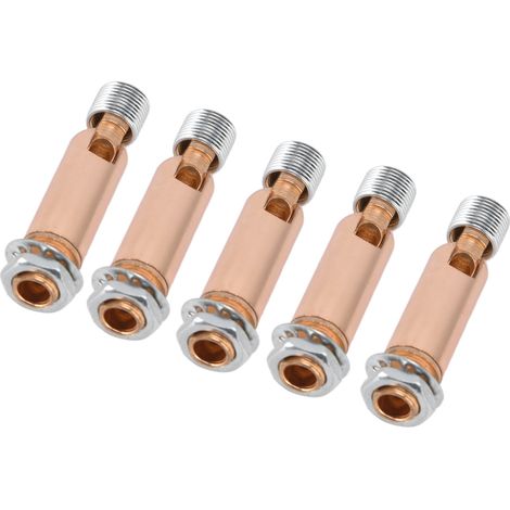 Set mit 5 M10-Zahngelenkverbindern für Strahler, mit M12-Adapter, roségoldenes LED-Zubehör (1/5)
