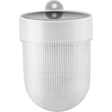 Lampe solaire LED pour clôture, 3 LED, bicolore, blanc/blanc chaud, pour mur, jardin et extérieur (blanc) (1/5)