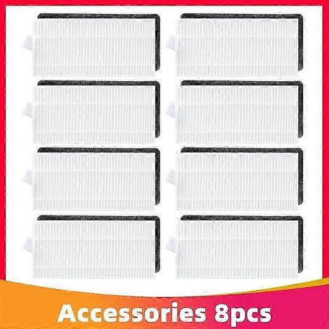 Pour aspirateurs robots Ecovacs Deebot 600 Do3g 601 605, couvercle de brosse latérale principale, filtre HEPA, accessoire de rechange pour balais de tapis (ensemble D) (1/5)