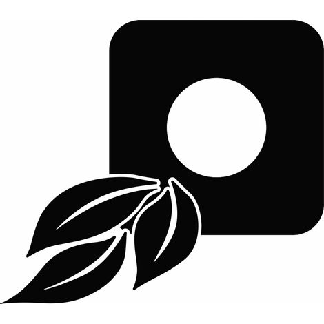 Adesivo protettivo per l'interruttore - Foglie di fiori (1/5)
