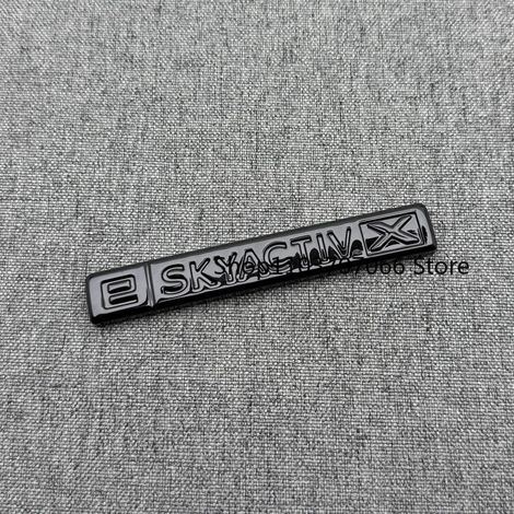 (P) - Emblème 3D lettres et chiffres compatible avec MAZDA SKYACTIV SKYACTIVG e-SKYACTIVG X - Plaque signalétique de coffre - Logo autocollant chromé noir (1/5)