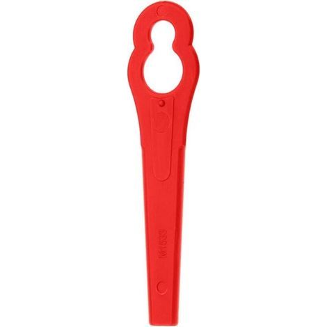 100pcs Lawn Mower Plastic Cutting Blades Gourd Shape Home Garden Red. (1/4)