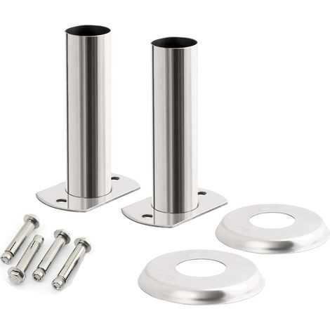 Bc-elec - PLS-1 Soporte de escalera de piscina de acero inoxidable Ø 40 mm, pies para escalera de piscina de acero inoxidable